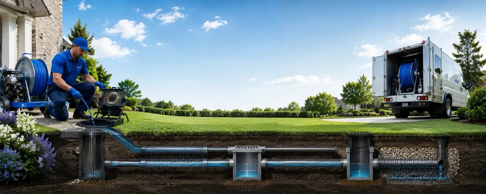 Outdoor drain cleaning information for Montvale, NJ